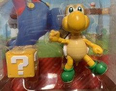 NEW Jakks Pacific KOOPA TROOPA w/? BLOCK Nintendo Super Mario 4in Action Figure