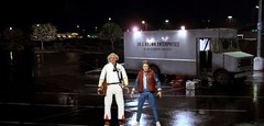 NECA Back to the Future Tales From Space Ultimate Marty McFly Diorama Backdrop 2