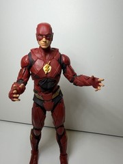 DC Collectibles The Flash 7 in Action Figure Red/Black/Gold Plastic Unboxed