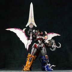 Mighty Morphin Power Rangers Megazord die cast action figure Transformable toy