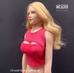 1:6 Female Open Chest Elastic Vest Tops Clothes For 12″ Ph TBL Figure Body Dolls