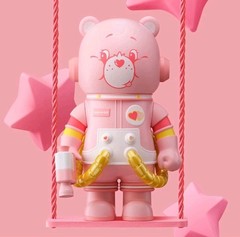 Mega Space Molly X Care Bears Love-A-Lot Bear 400% and 100% Set Brand New Sealed