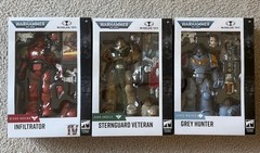 McFarlane Warhammer 40000 Lot, Sternguard Veteran, Grey Hunter, Infiltrator 2026
