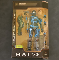 Halo Spartan Collection Series 1 Spartan Kat-B320 Figure w/ Helmet, Laser