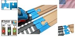 TrackMaster and Wooden Railway Adapters – 2pc Light Blue, Perfect for Ages 3+