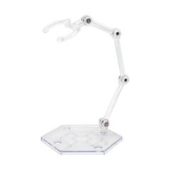 Poseable Flight Stands, Articulated Action Figure Stands, CLEAR, Figures 4-7 IN