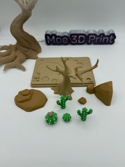 3D Printed 3 Armadillo & Park,Articulated Fidget Toys, Picture Color