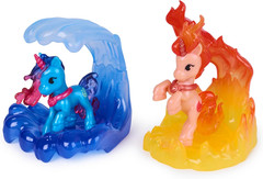 , Magic Gemstone Collectibles Pack with 5 Unicorn Toy Figures & Display Bases, D