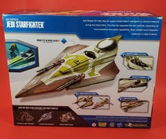 Star Wars 3.75″ Clone Wars Kit Fisto’s Jedi Starfighter TCW Walmart New Complete