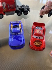 Cars Movie Figure Lot Of 10 Mixed PreOwned Played With See Photos