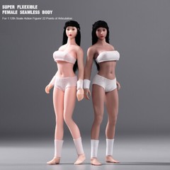TBLeague 1/12 Flexible PH T01B Medium Chest pale/suntan Body Female Figures Doll