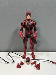 Marvel Legends Daredevil Figure Complete Spider-Man Retro VHS Cel Shaded