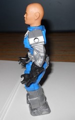 Remco Mantech Laser Tech Action Figure Vintage 1983 Blue Silver Robot Toy