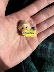 Rose O’Neil x Kewpie Beard Papa Cream Puffs Mini Figure Keychain Charm