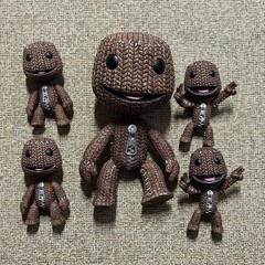 Little Big Planet Sackboy Happy Figure Lot 2008 2009 Collectable Rare SCEE