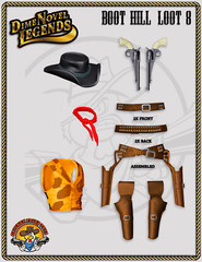 Dime Novel Legends 1:18 scale (4″) Boot Hill Loot pack #8