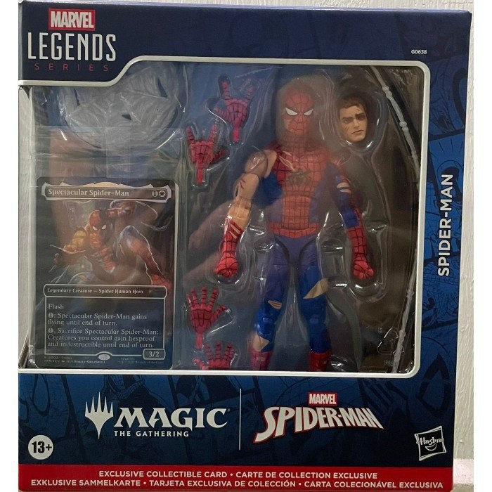 Hasbro Marvel Legends Magic The Gathering Battle Damaged Spider-Man Action