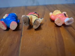 Vintage 1986 Soma Ninja Mini PVC Figures Lot of 4 Clean 3cm Tall