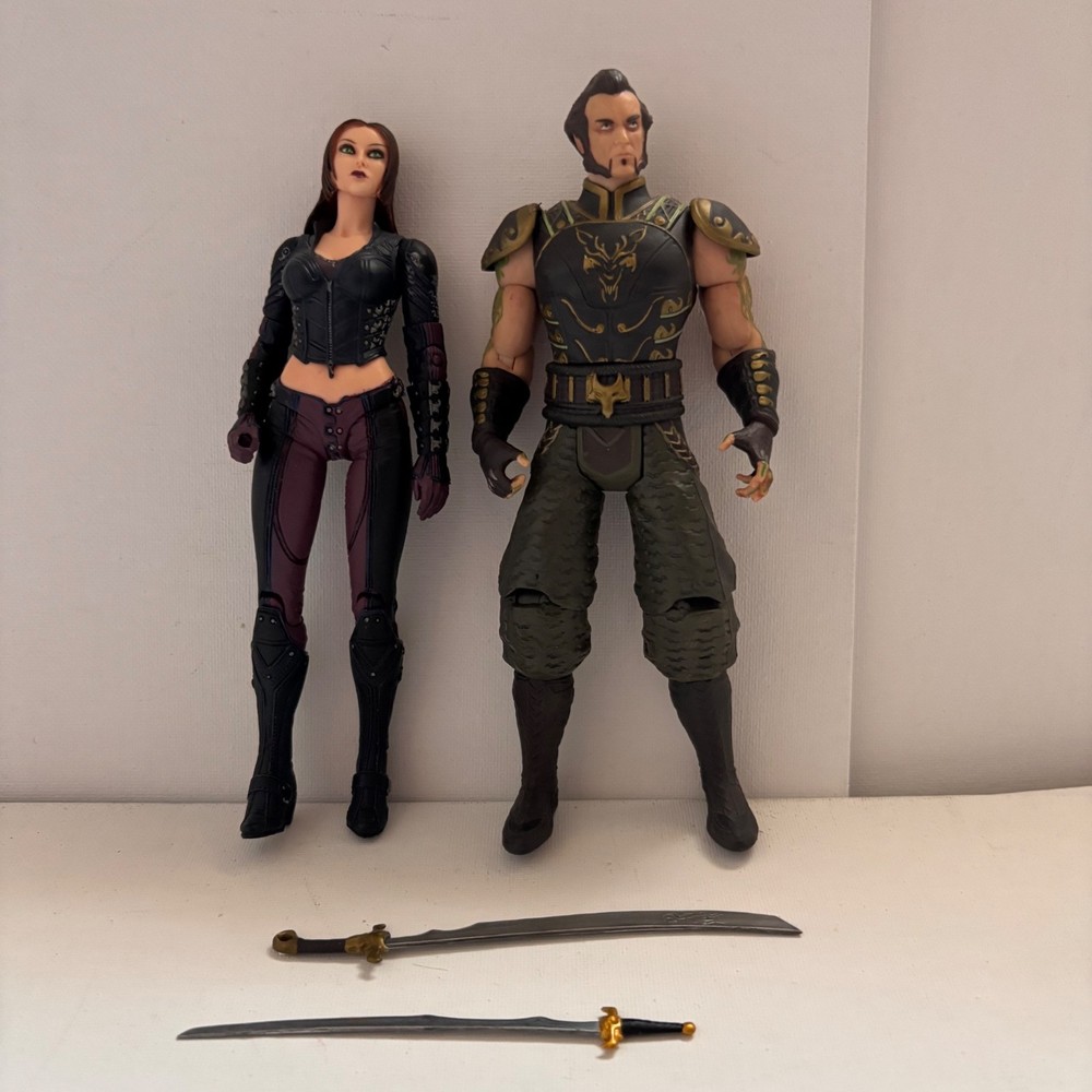 DC Direct Batman Arkham City 6″ Action Figure Lot: Ra’s al Ghul & Talia al Ghul