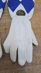 Mighty Morphin Power Rangers Sound Effect Gloves White and Blue Rangers