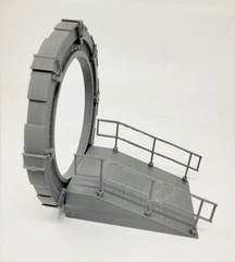 Stargate SG-1 32mm Miniature Portal with Ramp – Tabletop Terrain Scenery – Grey