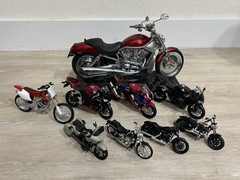 Motorcycle toy replica collection