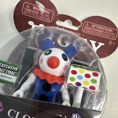 Piggy Clowny Action Figure Series 1 with Exclusive DLC Code 3.5″ Distressed Mak