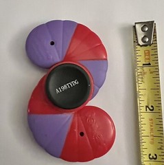 Red & Purple Slither.io BONKERS Collectible Worm With Eyes Fidget Spinner