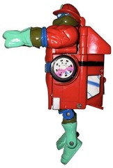 Teenage Mutant Ninja Turtles 1993 Mutation Road Ready Leo Fire Truck Figure TMNT