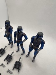 Star Wars The Clone Wars Death Watch Mandalorian Warrior Lot *see Pics