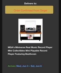 MGA’s Miniverse Real Vinyl Playable Music Record Player – IN HAND