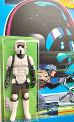 PRO- CUSTOM BIKER SCOUT RETRO FIGURE on STUNNING JEDI CUSTOM DESIGNED CARDBACK