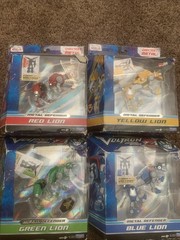 Voltron Metal Defenders Set Lot Of 4 Sealed (damged Boxes)