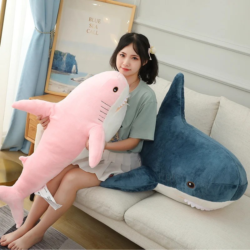 IKEA BLÅHAJ Shark Soft Plush Toy 45cm – Stuffed Animal Pillow, Kids Gift, Cuddly