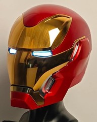 Iron Man Mk50 Friday Helmet Autoking 1/1 Wearable Helmet Cosplay LED Gift