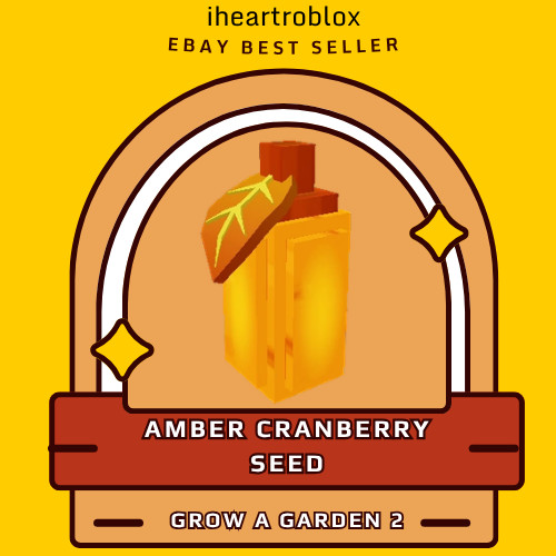 Amber Cranberry Seed 1x | Cheap & Fast | Grow a Garden 2 FALL HARVEST