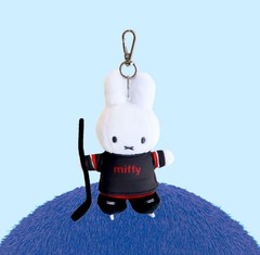 Miffy Ice Hockey Plush Keychain Mascot Bag Charm Cute Rabbit Doll 2 Colors