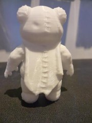 Star Wars Ewok Cartoon Wicket 3 Inch Fig 3D FDM Printed White