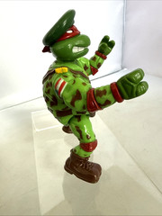 Vintage 1991 TMNT Mutant Military: Raph The Green Teen Beret Figure Loose (4.5″)
