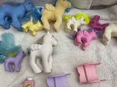 G1 My Little Pony Lot Of 12 Vintage Ponies Plus 8 Accessories MLP 1980s