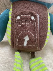 Bits i Bots Botsy Robot Marv Plush Rattle Toy 12”