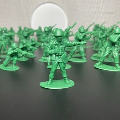 Vintage 90s Toy Story 1 Green Army Men Soldiers Bucket Movie Promo Figures RARE!