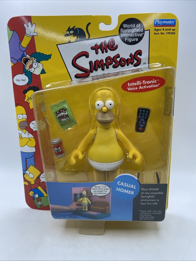 Playmates, World of Springfield, The Simpsons – Series 4 – Casual Homer