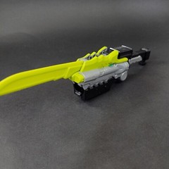 Power Rangers MMPR Yellow Gray Black Sword Weapon Knife VIntage Bandai #42051