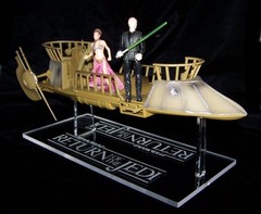 acrylic display stand for Star Wars Jabbas Tatooine Skiff POTF and vintage