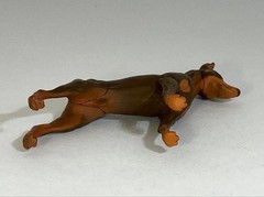 Dog Doberman Figure ChocoQ Pet Animal Series 50mm Used