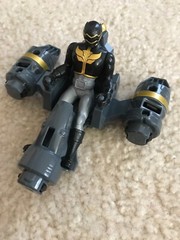 3 Bandai Power Rangers Mega Rangers Cycles Vehicle Action Figure Toys Red Gray