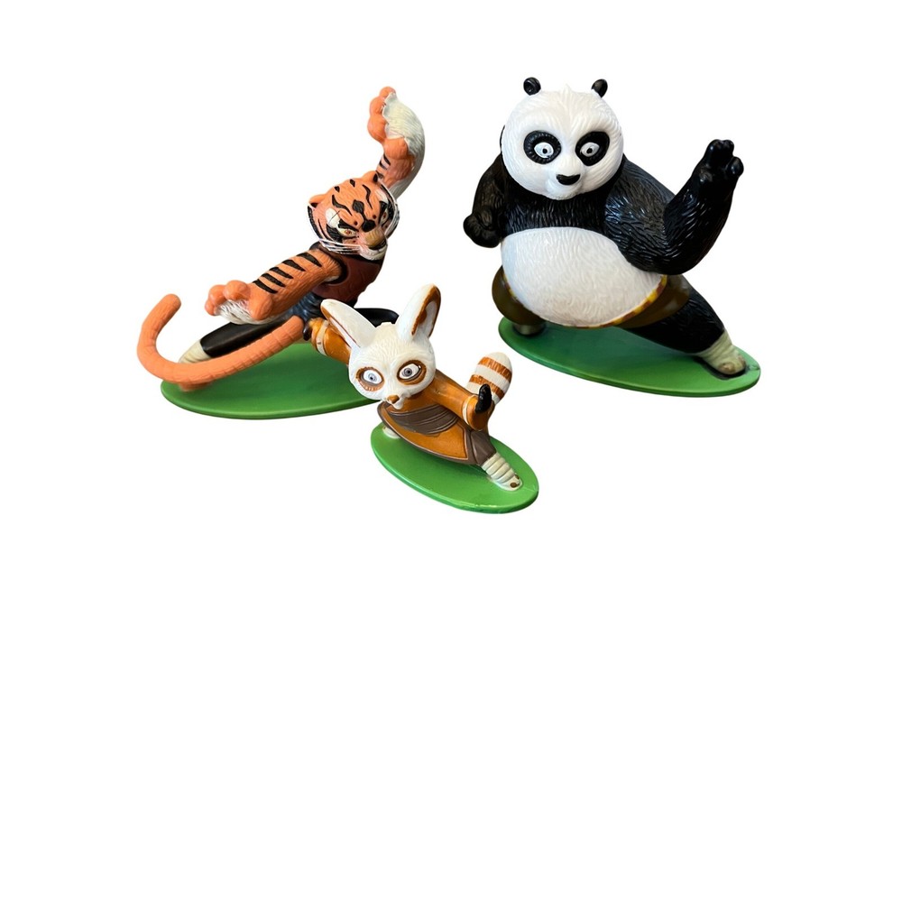 Kung Fu Panda DecoPac Cake Topper Figures Po Tigress Shifu 3 Piece Set DreamWork