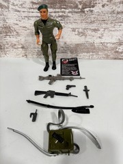 Vintage 1985 Coleco Rambo Force Of Freedom Colonel Trautman Figure Complete Set