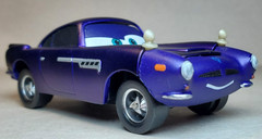Disney Pixar Cars 2 Metallic Dark Blue Finn McMissile 1:55 FC Spy Secret Agent